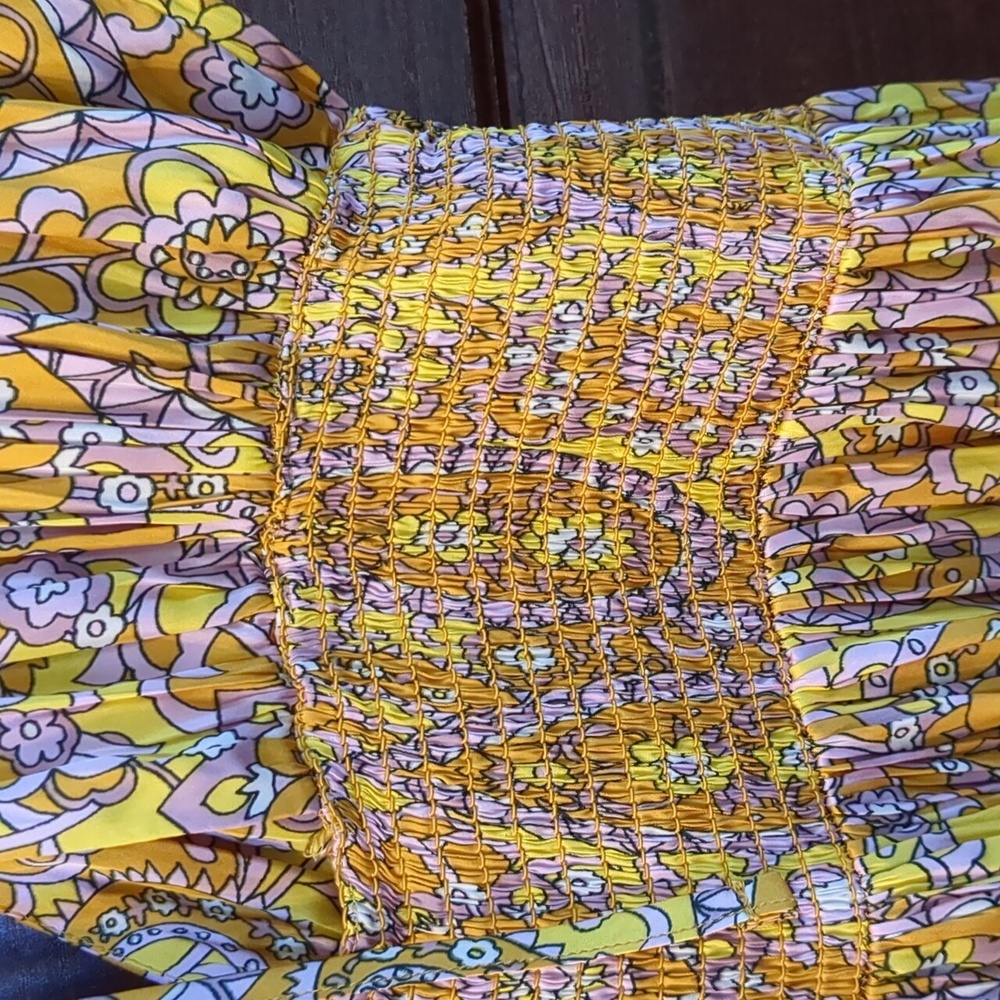 J. Crew Yellow Floral Maxi Dress - Picture 14 of 16